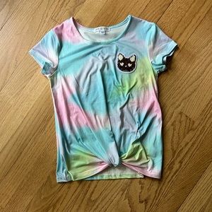 Girls Knot Front Tee
